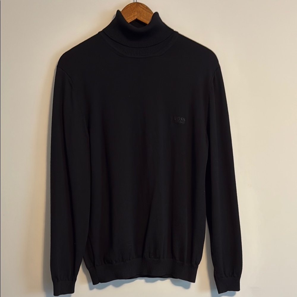 Men's Black Hugo Boss Turtleneck